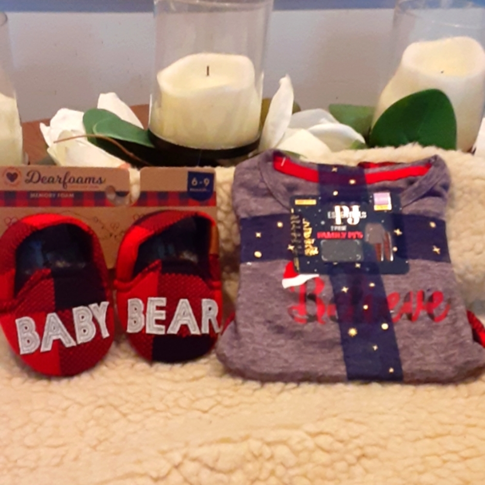 Christmas pjs and slippers